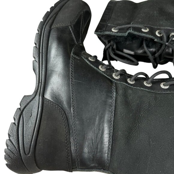 Ugg Boots Butte 5521 Waterproof Shearling Lined Black Leather Mens US 10 Vibram - Picture 8 of 14